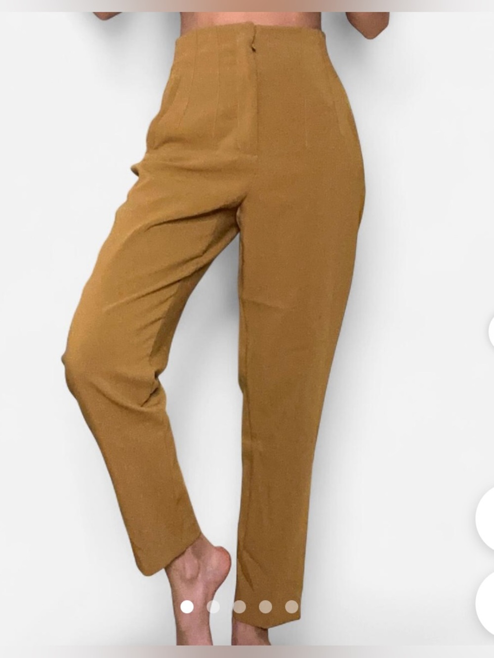 Zara High-Waisted Straight Leg Pants - Medium